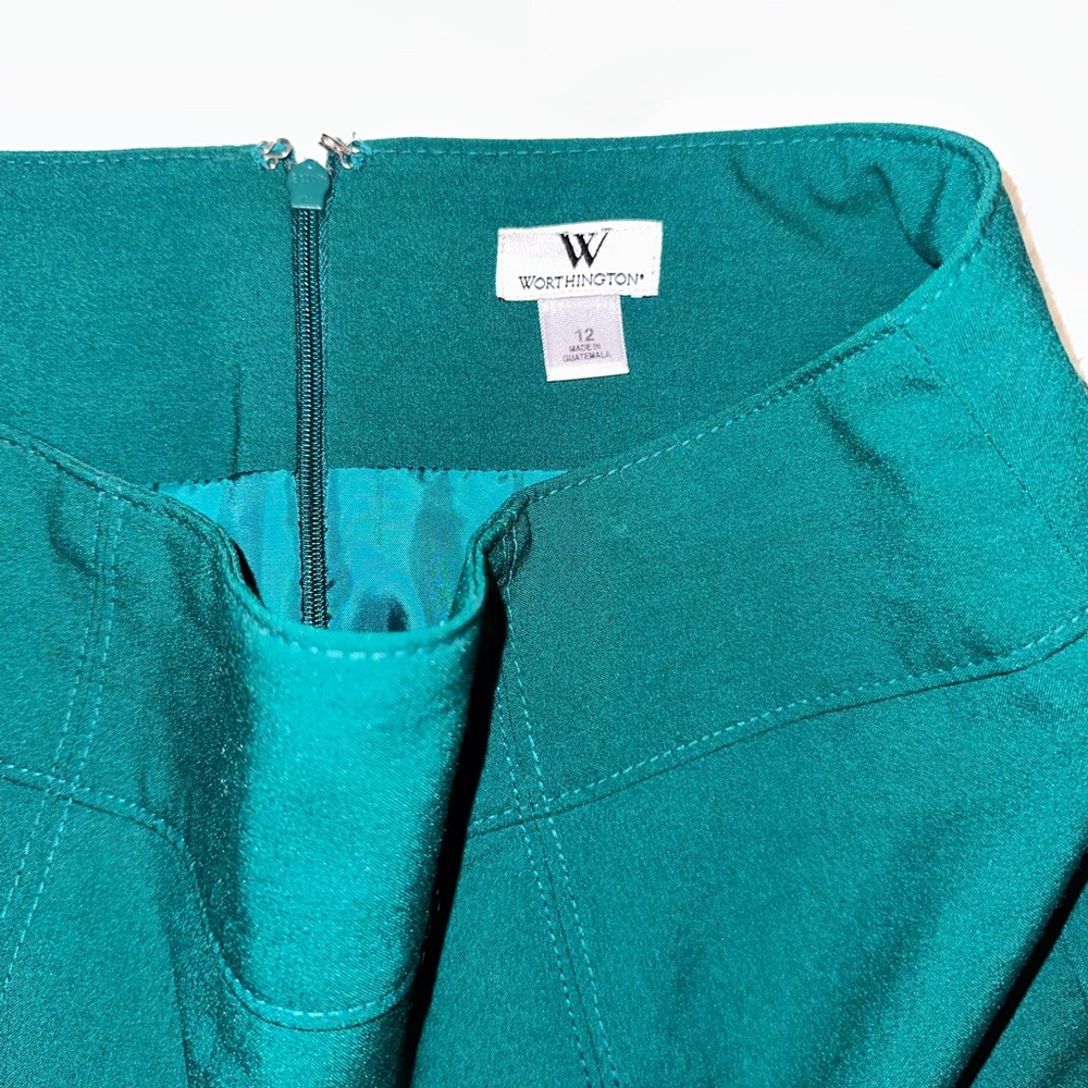 Emerald green pencil skirt - Picture 3 of 7